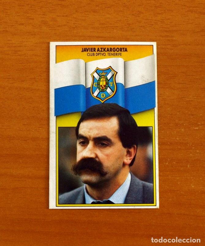 Cromos de f&uacute;tbol: Tenerife - Javier Azkargorta, Entrenador - Ediciones Este Liga 1990-1991, 90-91 - Nunca pegado