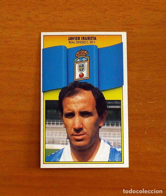 Cromos de f&uacute;tbol: Real Oviedo - Javier Irureta, Entrenador - Ediciones Este Liga 1990-1991, 90-91 - Nunca pegado