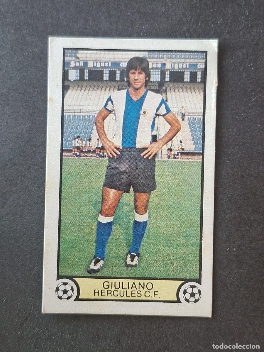 Cromos de f&uacute;tbol: L3 GIULIANO HERCULES C. F. LIGA ESTE 1979 1980 79 80 DESPEGADO RECUPERADO