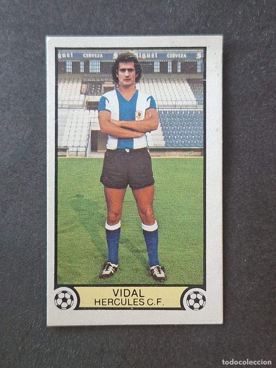 Cromos de f&uacute;tbol: L3 VIDAL HERCULES C. F. LIGA ESTE 1979 1980 79 80 DESPEGADO RECUPERADO