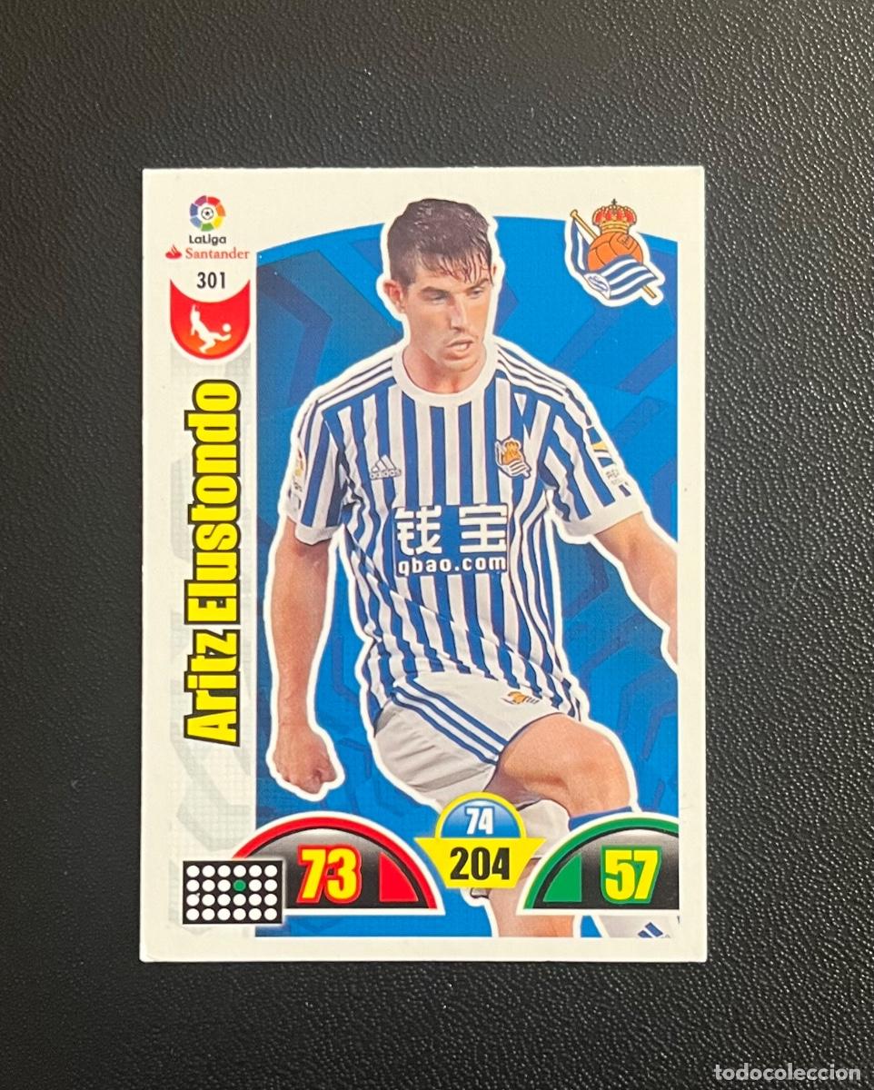 Cromos de f&uacute;tbol: 301 ARITZ ELUSTONDO REAL SOCIEDAD ADRENALYN 2017 2018 CROMO PANINI LA LIGA 17 18