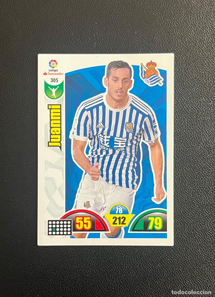 Cromos de f&uacute;tbol: 305 JUANMI REAL SOCIEDAD ADRENALYN 2017 2018 CROMO PANINI LA LIGA 17 18