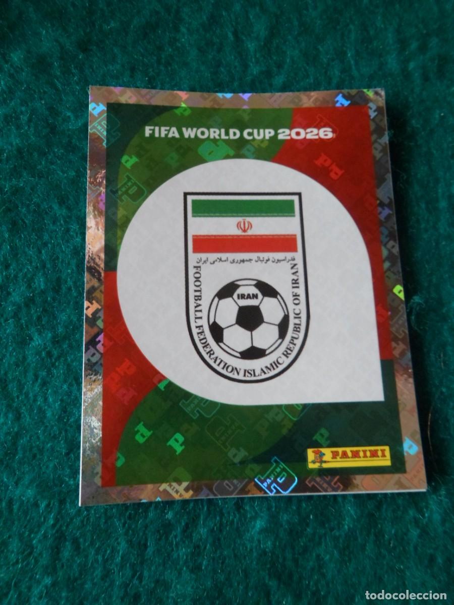 Cromos de f&uacute;tbol: CROMO FIFA WORLD CUP 2026. PANINI. LOGO IRAN. IRN 1