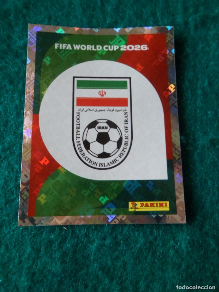 Cromos de f&uacute;tbol: CROMO FIFA WORLD CUP 2026. PANINI. LOGO IRAN. IRN 1