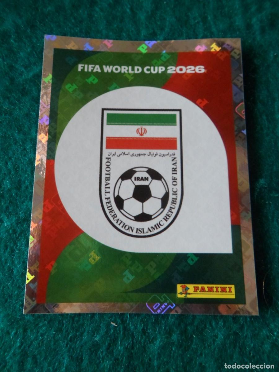 Cromos de f&uacute;tbol: CROMO FIFA WORLD CUP 2026. PANINI. LOGO IRAN. IRN 1