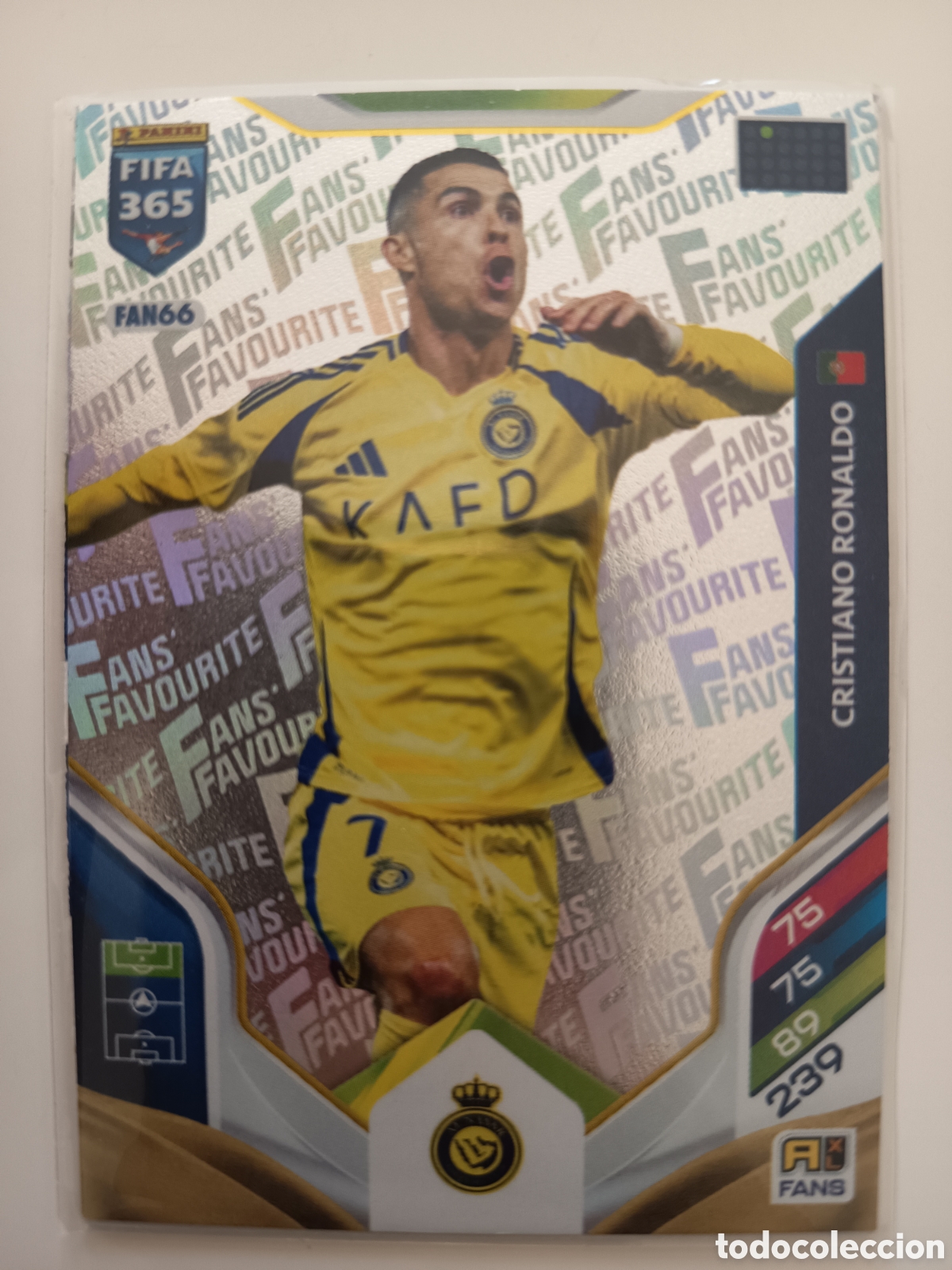 Cromos de f&uacute;tbol: FAN66 Cristiano Ronaldo fans favourite adrenLyn FIFA 365 2025-2026