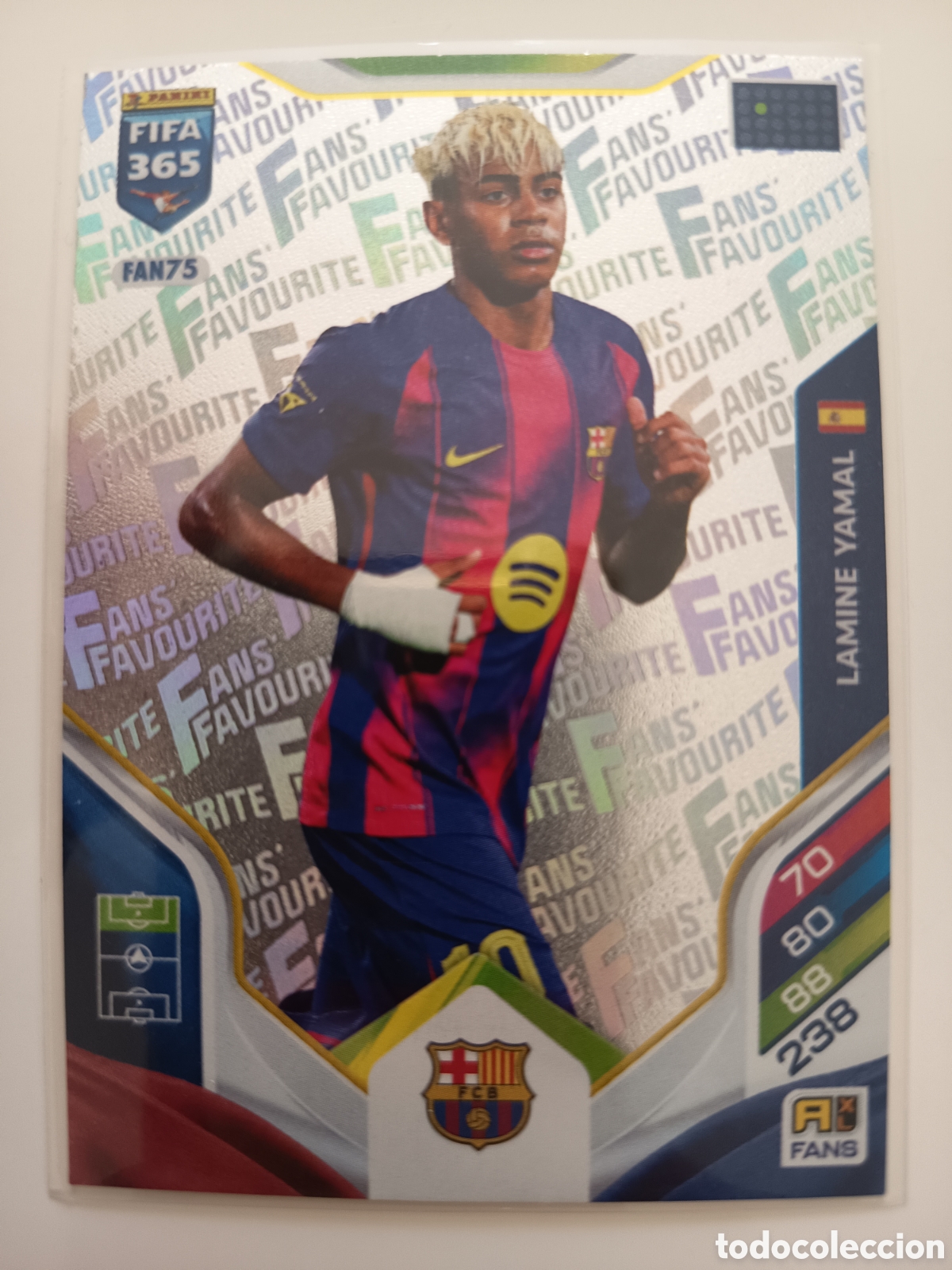 Cromos de f&uacute;tbol: FAN75 Lamine Yamal fans favourite adrenalyn FIFA 365 2025-2026