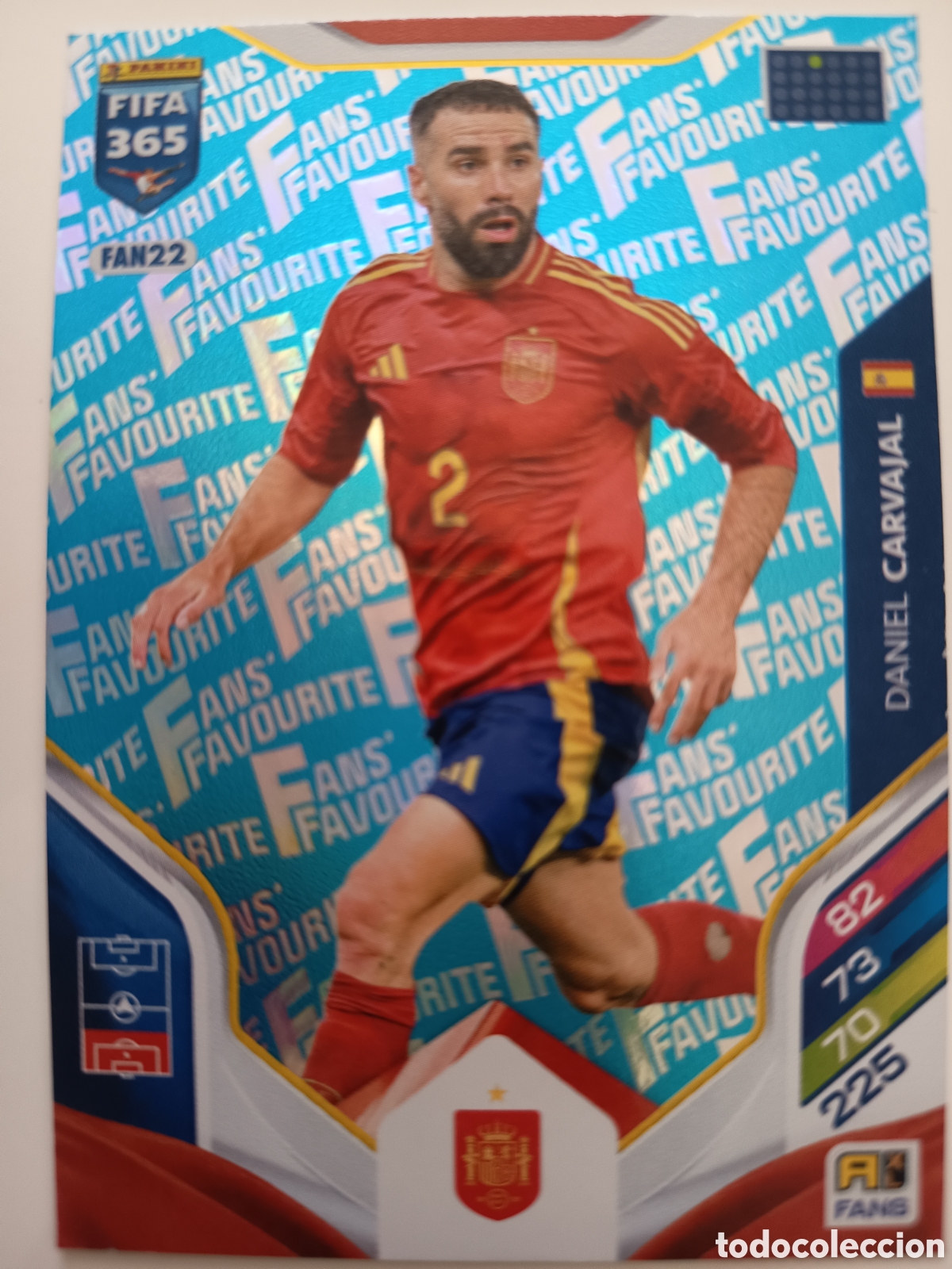 Cromos de f&uacute;tbol: FAN22 Daniel Carvajal fans favourite adrenalyn FIFA 365 2025-2026