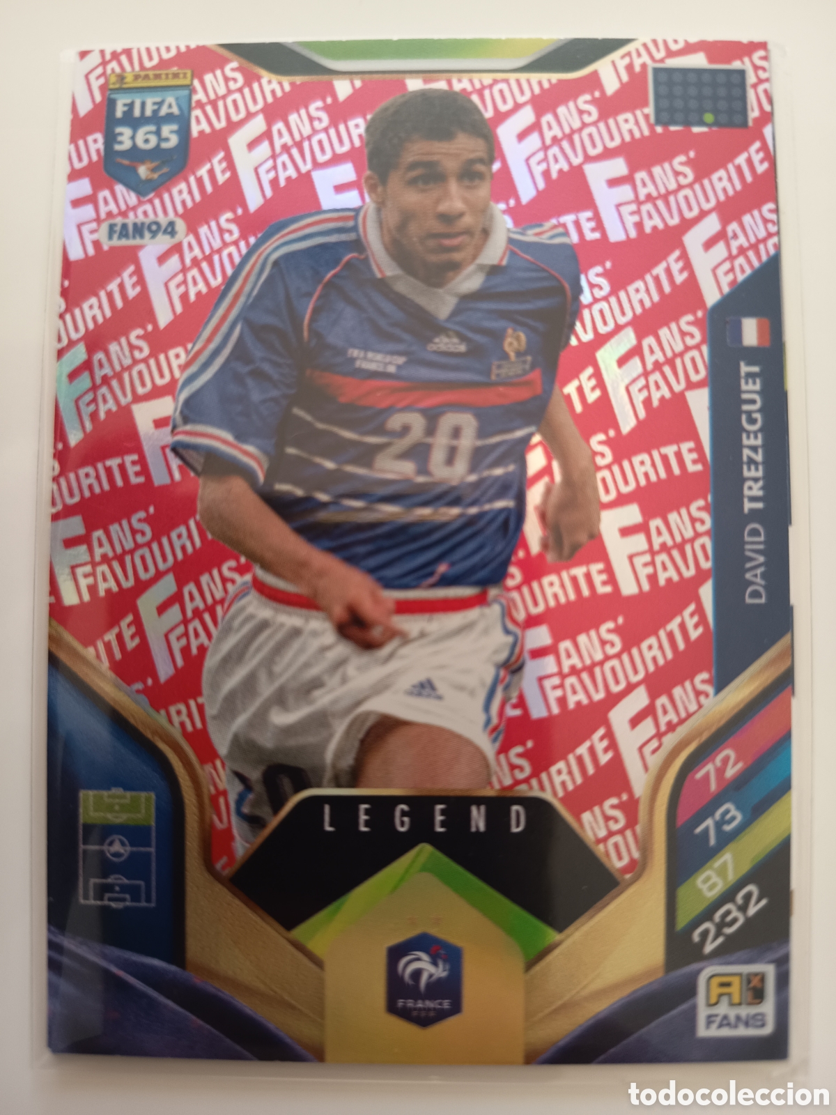 Cromos de f&uacute;tbol: FAN94 David Trezeguet fans favourite adrenalyn FIFA 365 2025-2026