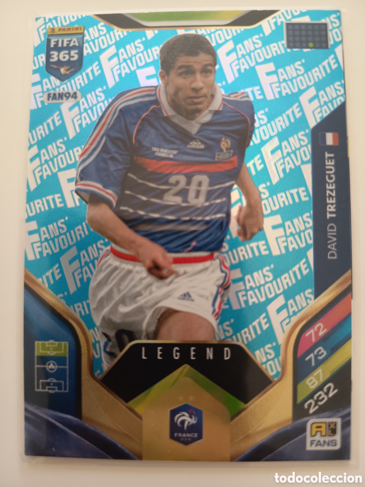 Cromos de f&uacute;tbol: FAN94 David Trezeguet fans favourite adrenalyn FIFA 365 2025-2026