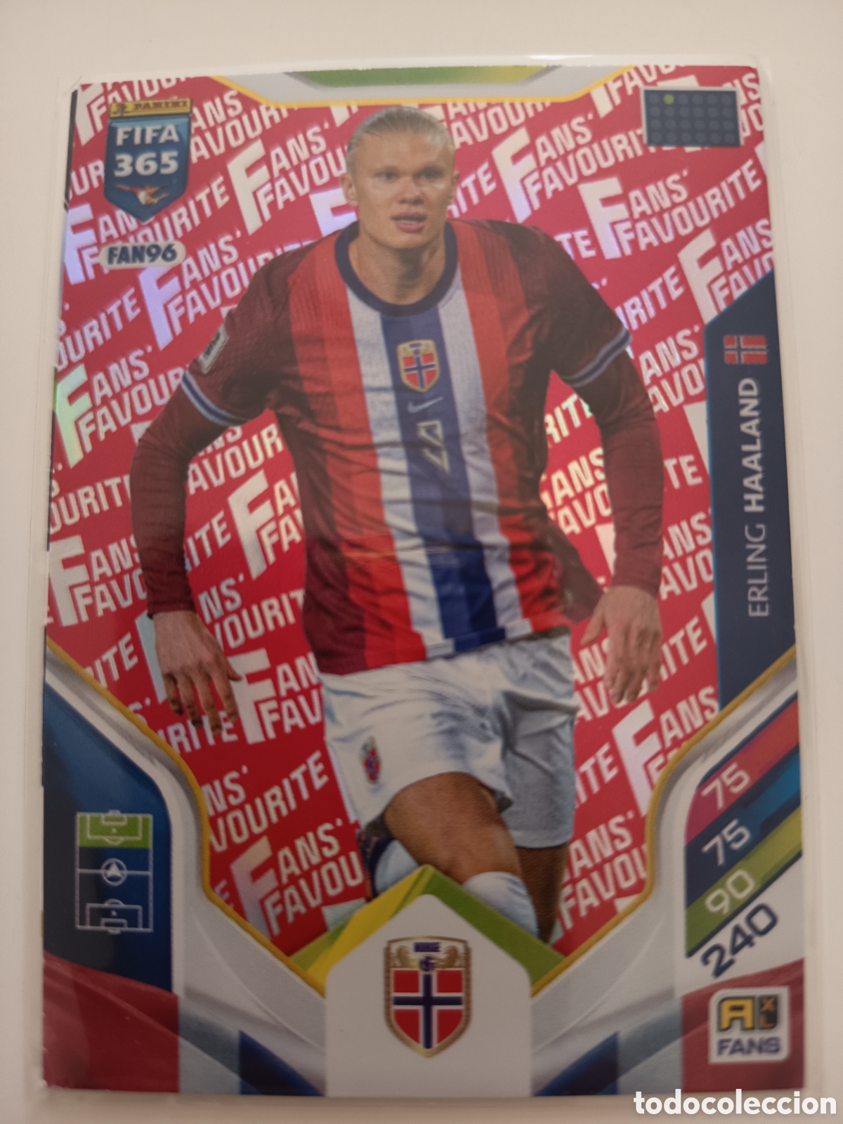 Cromos de f&uacute;tbol: FAN96 Erling Haaland fans favourite adrenalyn FIFA 365 2025-2026