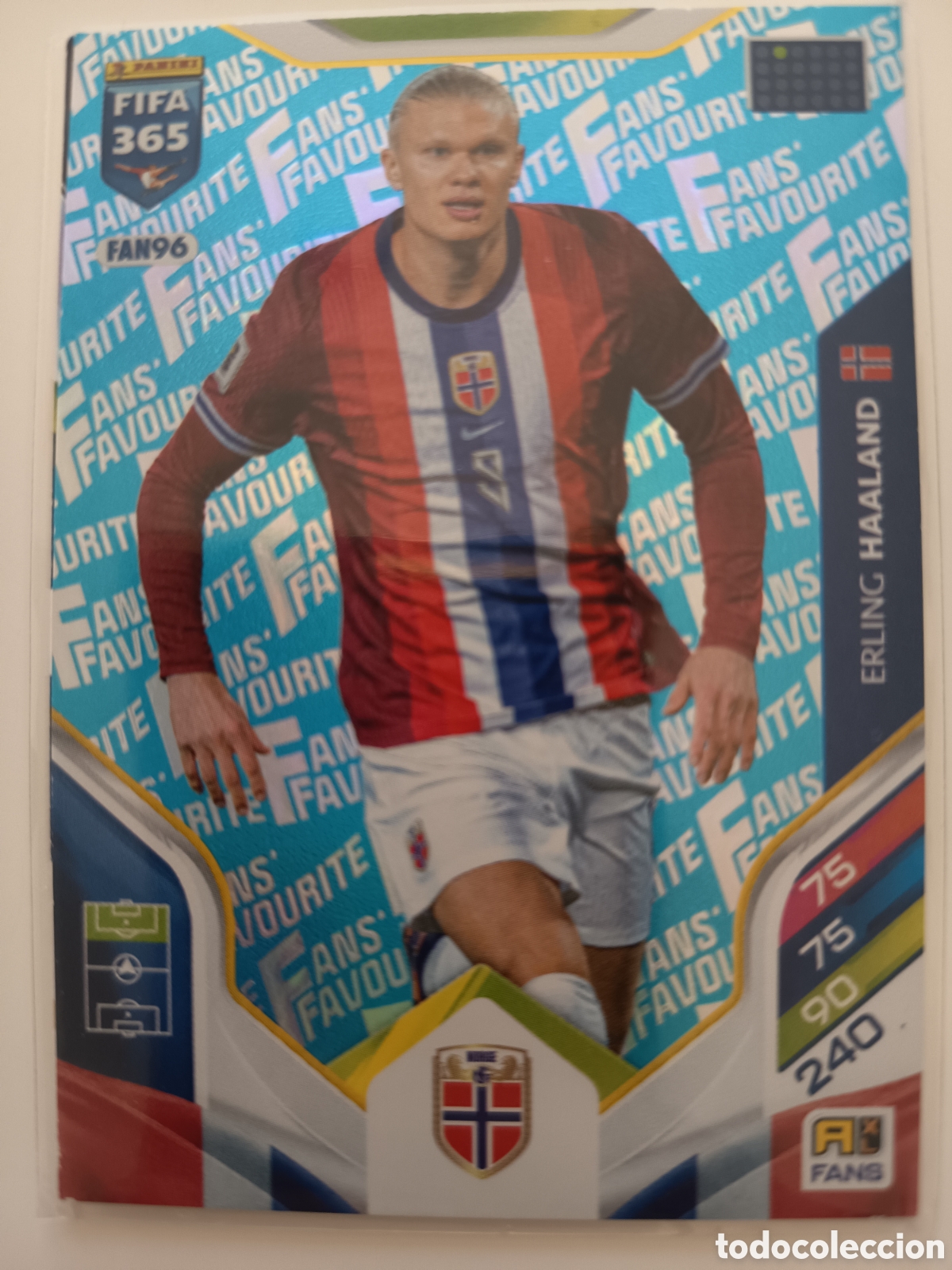 Cromos de f&uacute;tbol: FAN96 Erling Haaland fans favourite adrenalyn FIFA 365 2025-2026