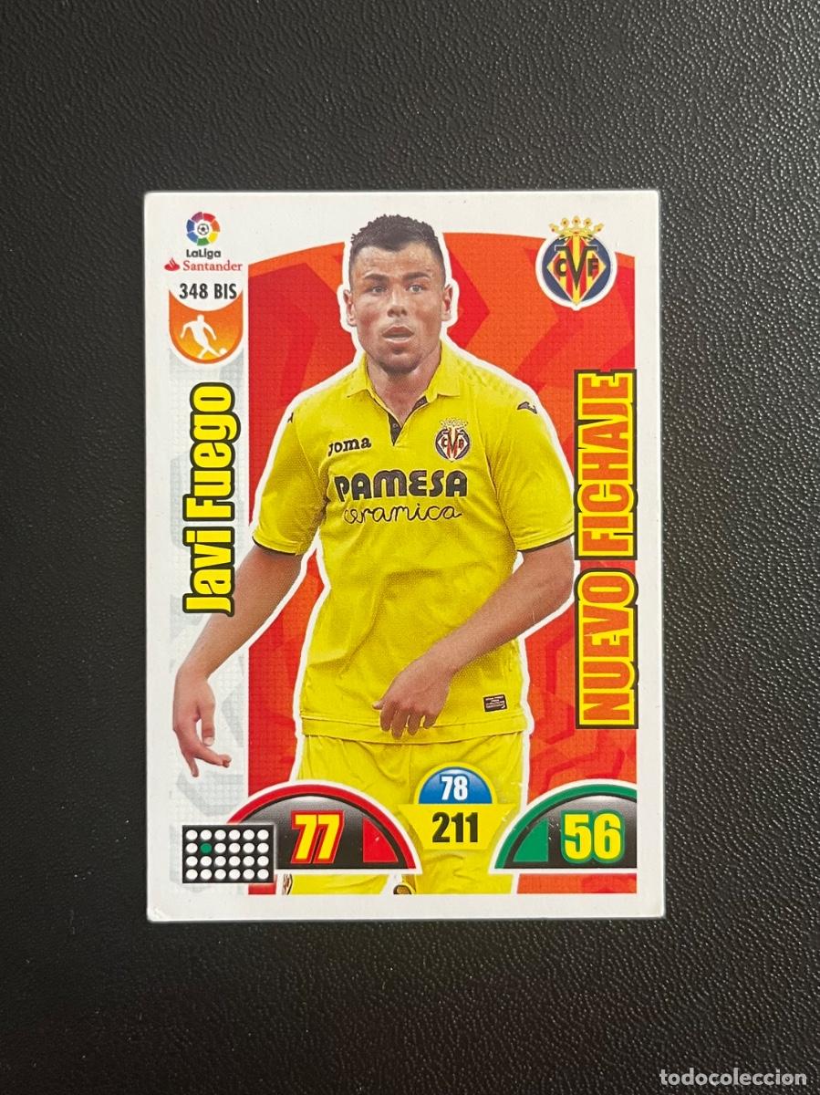 Cromos de f&uacute;tbol: 348 BIS JAVI FUEGO VILLARREAL CF ADRENALYN 2017 2018 CROMO PANINI LA LIGA 17 18
