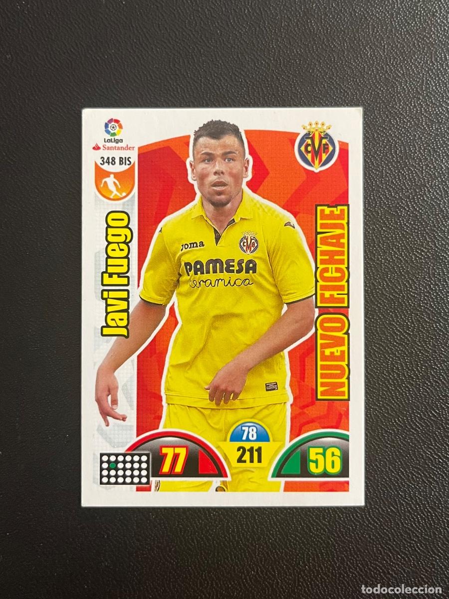 Cromos de f&uacute;tbol: 348 BIS JAVI FUEGO VILLARREAL CF ADRENALYN 2017 2018 CROMO PANINI LA LIGA 17 18