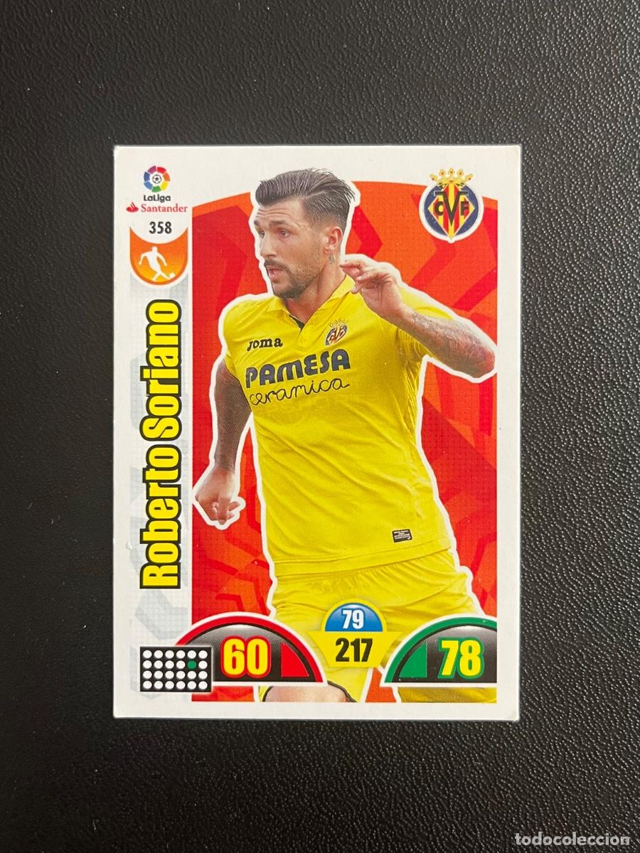 Cromos de f&uacute;tbol: 358 ROBERTO SORIANO VILLARREAL CF ADRENALYN 2017 2018 CROMO PANINI LA LIGA 17 18