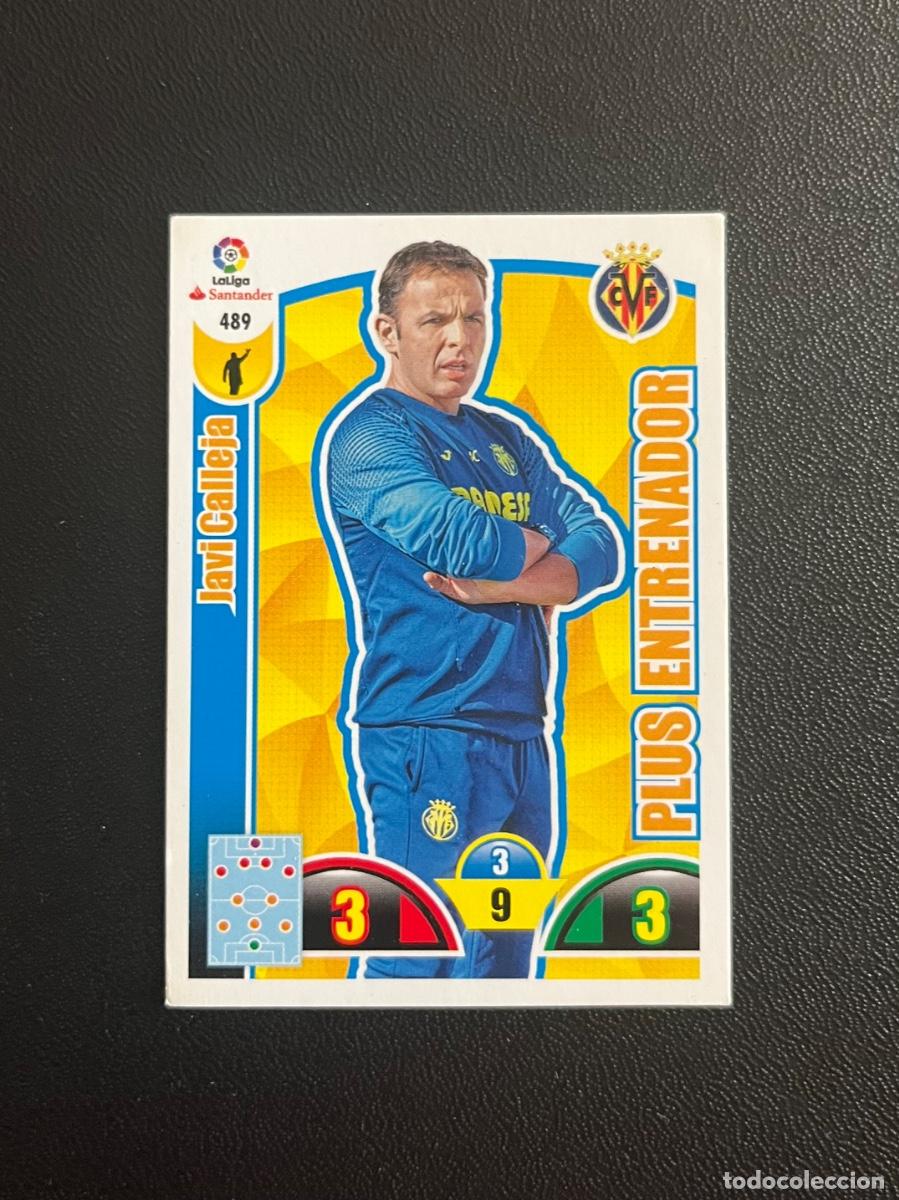 Cromos de f&uacute;tbol: 489 JAVI CALLEJA PLUS ENTRENADOR VILLARREAL CF ADRENALYN 2017 2018 CROMO PANINI LA LIGA 17 18