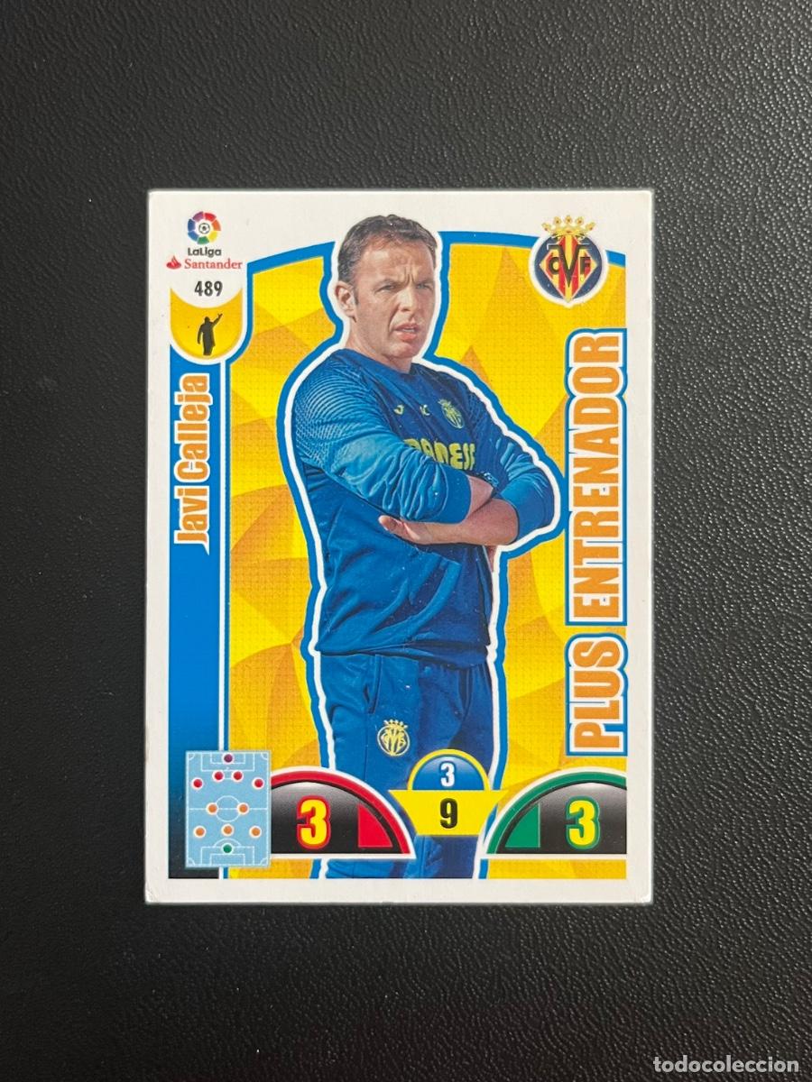 Cromos de f&uacute;tbol: 489 JAVI CALLEJA PLUS ENTRENADOR VILLARREAL CF ADRENALYN 2017 2018 CROMO PANINI LA LIGA 17 18