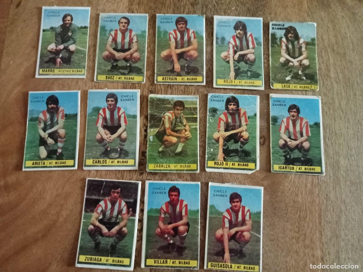 Cromos de f&uacute;tbol: LOTE DE JUGADORES DEL ATHLETIC DE BILBAO LIGA 74-75, CHICLES SAMBER