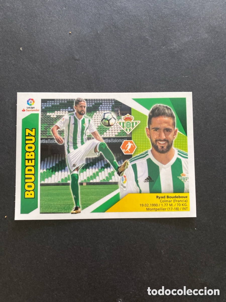 Cromos de f&uacute;tbol: Cromo liga 17/18 Coloca N* 9 bis