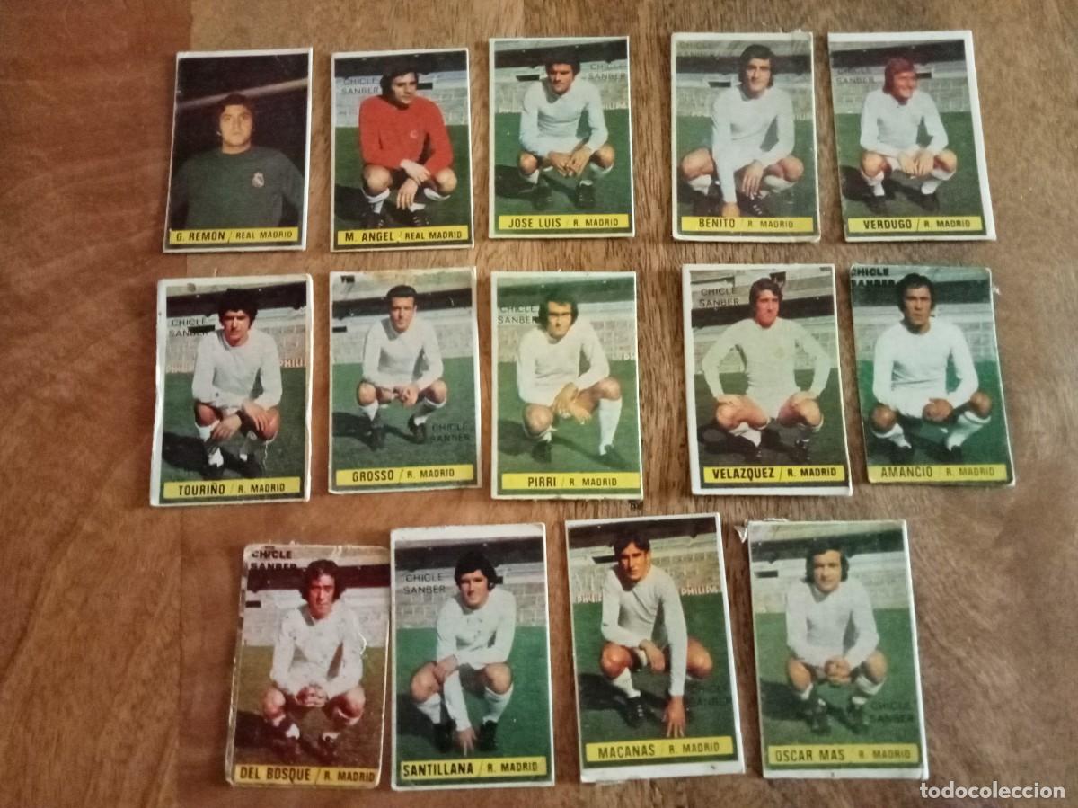 Cromos de f&uacute;tbol: LOTE DE JUGADORES DEL REAL MADRID LIGA 74-75, CHICLES SAMBER