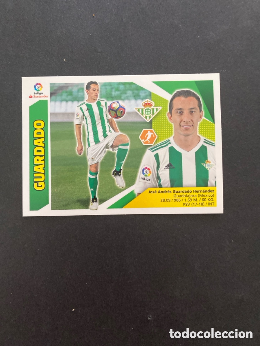 Cromos de f&uacute;tbol: Cromo liga 17/18 Real Betis N* 11
