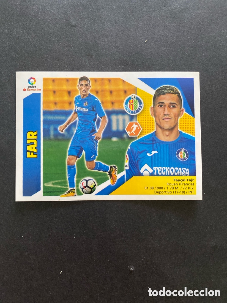 Cromos de f&uacute;tbol: Cromo liga 17/18 Getafe CF N* 13 b