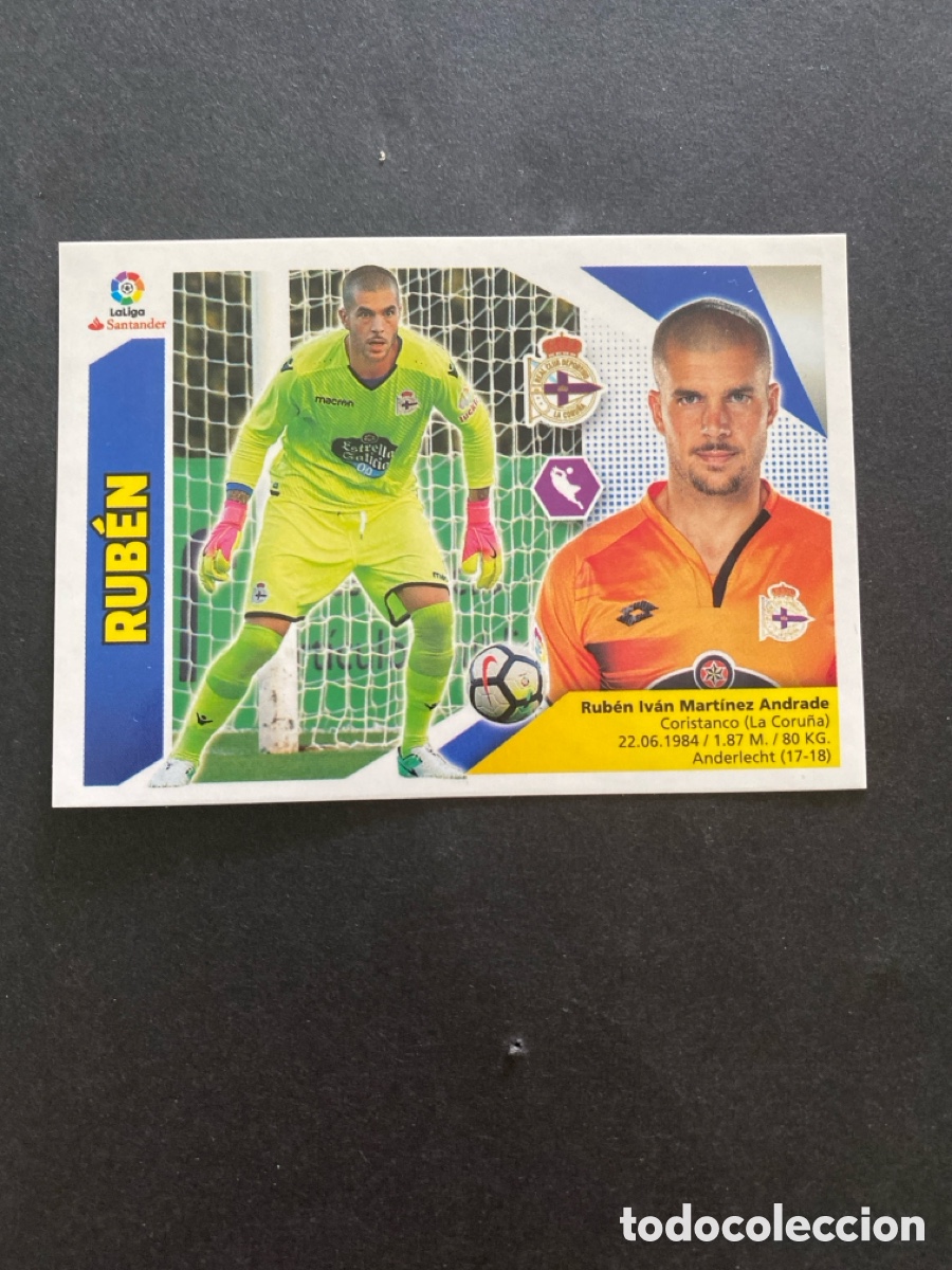 Cromos de f&uacute;tbol: Cromo liga 17/18 RC Deportivo N* 1