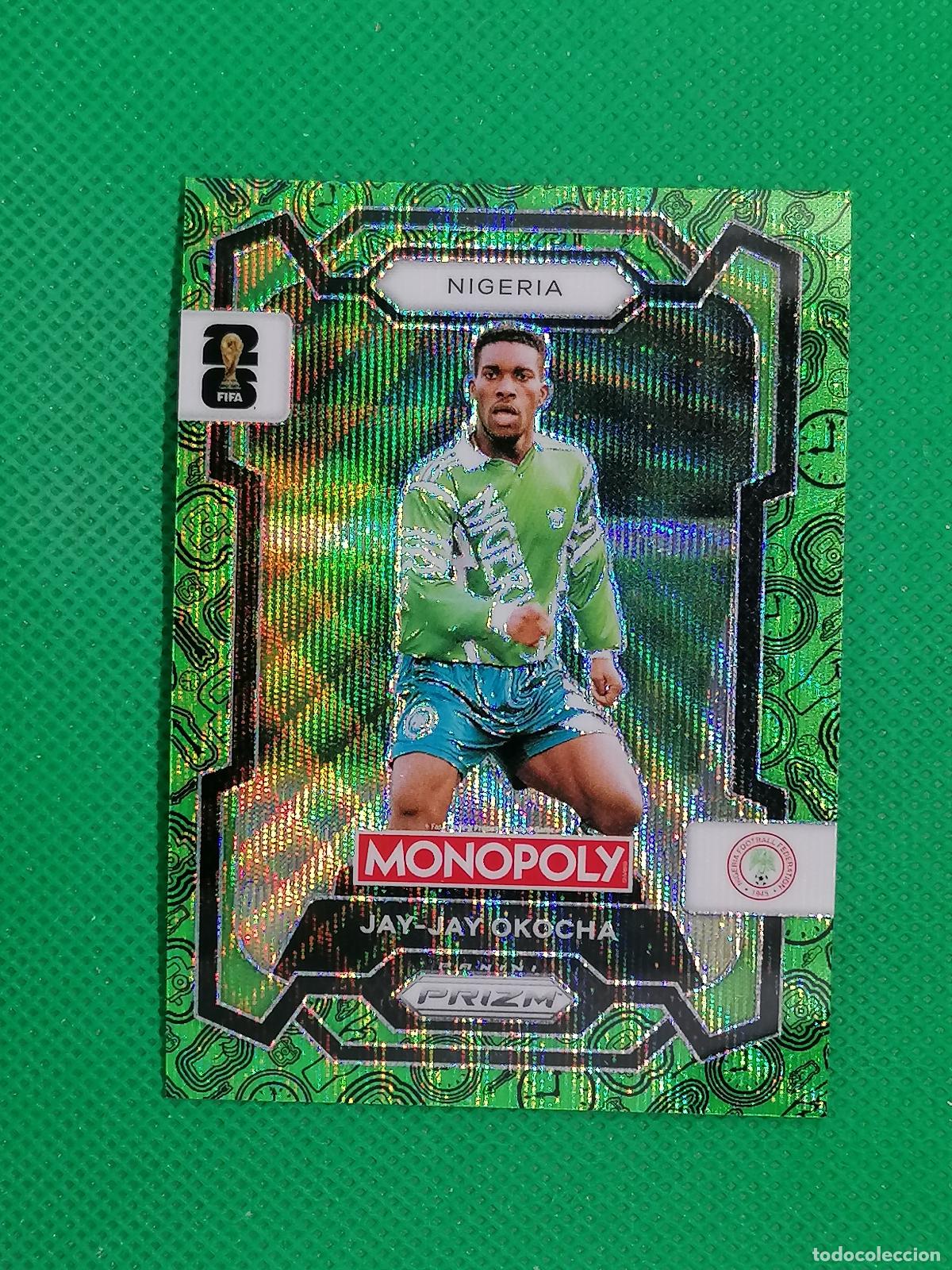 Cromos de f&uacute;tbol: 82 JAY JAY OKOCHA NIGERIA VERDE PARALELA ⚽ PANINI PRIZM MONOPOLY FIFA WORLD CUP 26 2026 ⚽