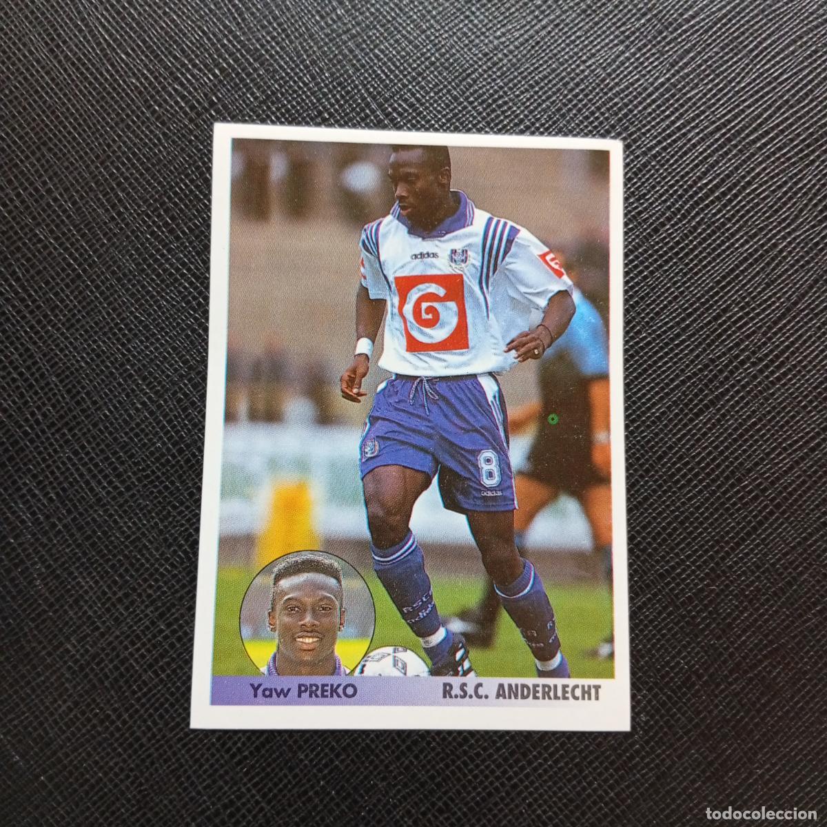 Cromos de f&uacute;tbol: 11 PREKO ANDERLECHT PANINI 1996 1997 LOS MEJORES EQUIPOS DE EUROPA 96 97 SIN PEGAR - A62 PG253 B