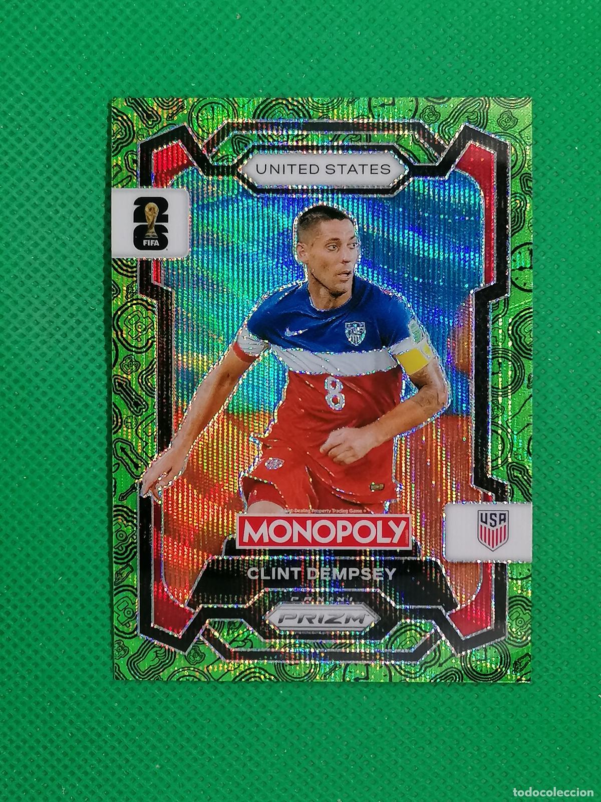 Cromos de f&uacute;tbol: 51 CLINT DEMPSEY USA VERDE PARALELA ⚽ PANINI PRIZM MONOPOLY FIFA WORLD CUP 26 2026 ⚽