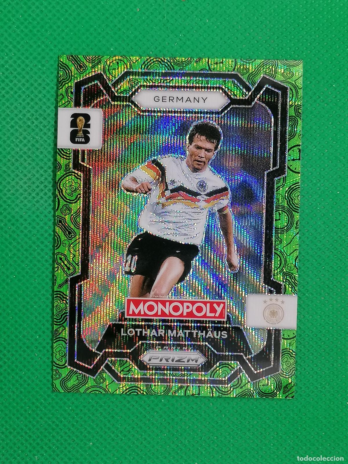 Cromos de f&uacute;tbol: 64 LOTHAR MATTHAUS ALEMANIA VERDE PARALELA ⚽ PANINI PRIZM MONOPOLY FIFA WORLD CUP 26 2026 ⚽