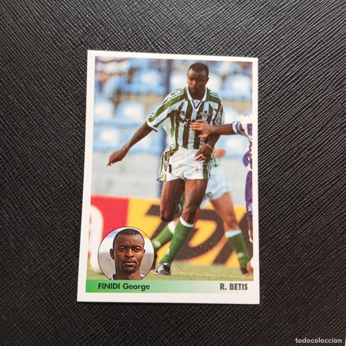 Cromos de f&uacute;tbol: 85 FINIDI REAL BETIS PANINI 1996 1997 LOS MEJORES EQUIPOS DE EUROPA 96 97 SIN PEGAR - A62 PG307