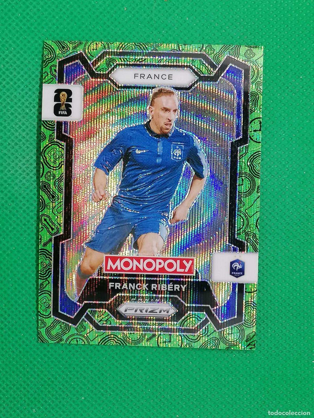 Cromos de f&uacute;tbol: 8 FRANCK RIBERY FRANCIA VERDE PARALELA ⚽ PANINI PRIZM MONOPOLY FIFA WORLD CUP 26 2026 ⚽