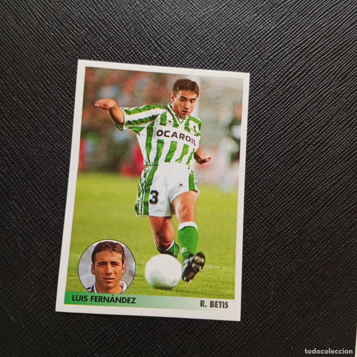 Cromos de f&uacute;tbol: 84 LUIS FERNANDEZ REAL BETIS PANINI 1996 1997 LOS MEJORES EQUIPOS DE EUROPA 96 97 SIN PEGAR A62PG325