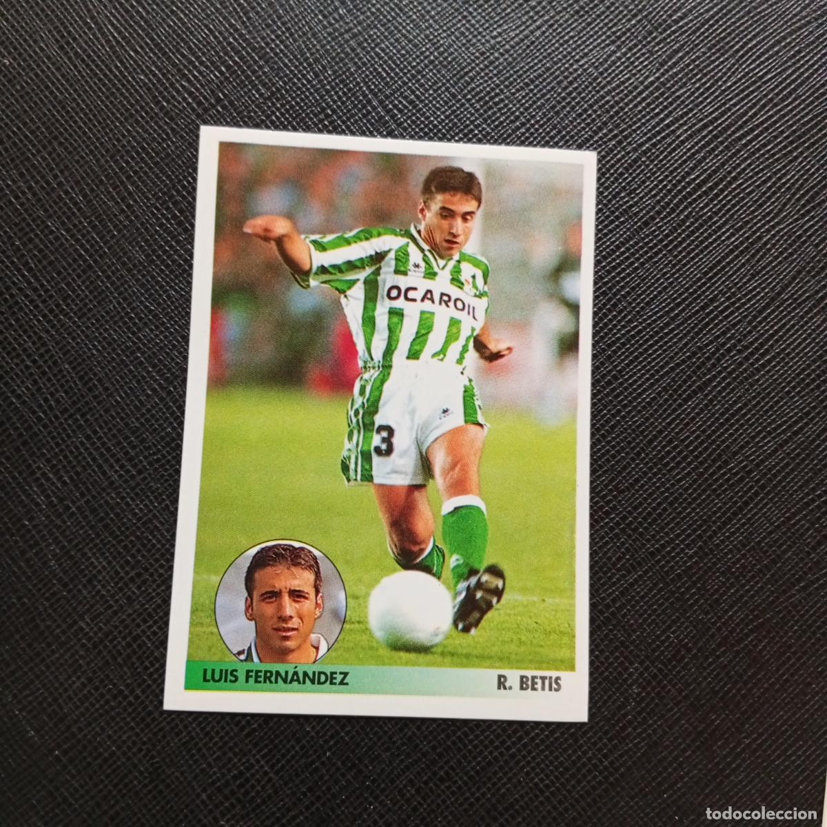 Cromos de f&uacute;tbol: 84 LUIS FERNANDEZ REAL BETIS PANINI 1996 1997 LOS MEJORES EQUIPOS DE EUROPA 96 97 SIN PEGAR A62PG325