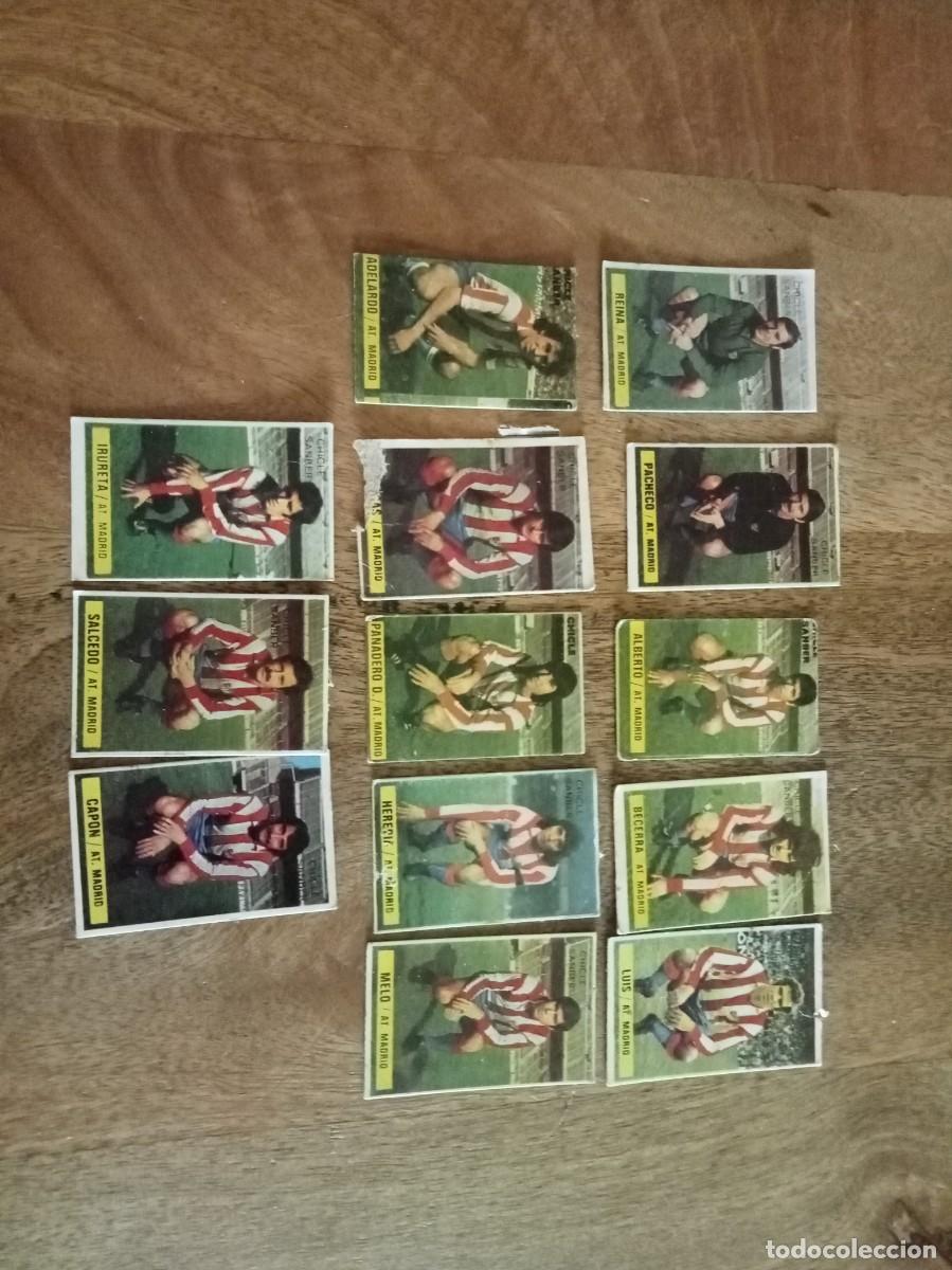 Cromos de f&uacute;tbol: LOTE DE JUGADORES DEL ATHLETICO DE MADRID LIGA 74-75, CHICLES SAMBER