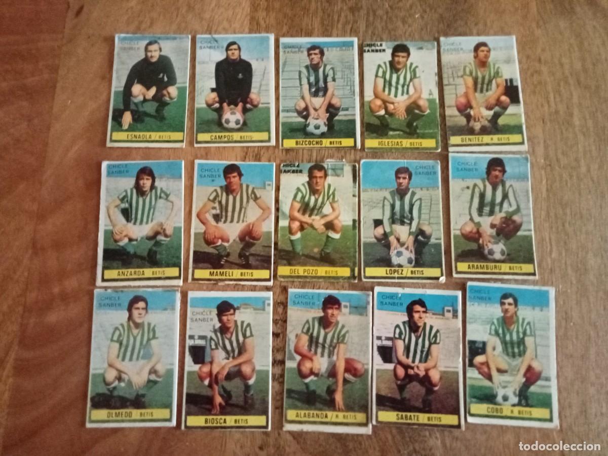 Cromos de f&uacute;tbol: LOTE DE JUGADORES DEL BETIS LIGA 74-75, CHICLES SAMBER