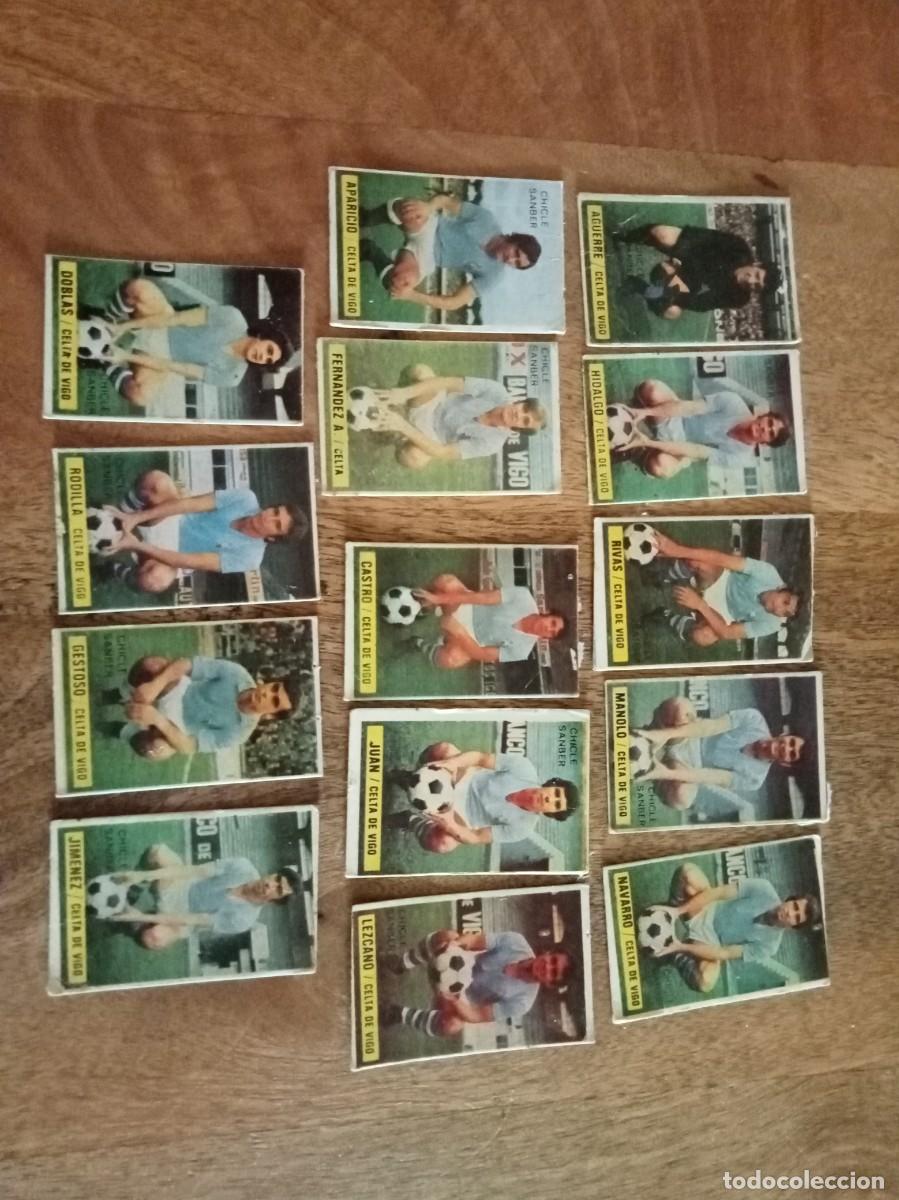 Cromos de f&uacute;tbol: LOTE DE JUGADORES DEL CELTA LIGA 74-75, CHICLES SAMBER