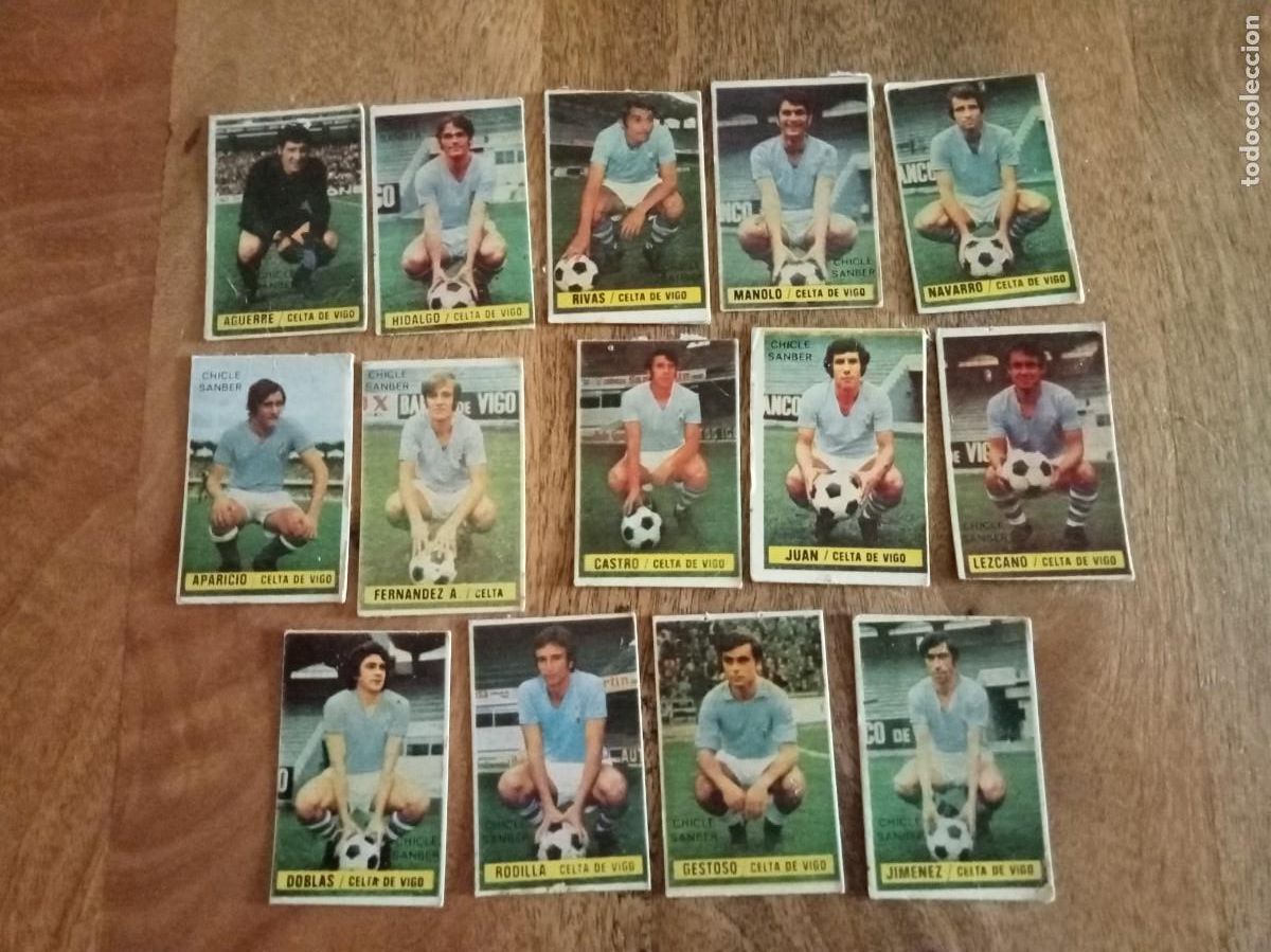 Football Stickers: LOTE DE JUGADORES DEL CELTA LIGA 74-75, CHICLES SAMBER