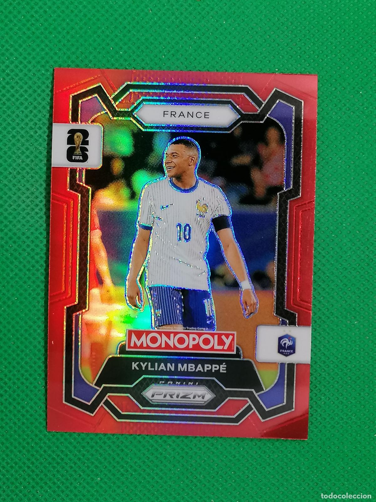 Cromos de f&uacute;tbol: 7 KYLIAN MBAPPE FRANCIA PARALELA ROJA RED ⚽ PANINI PRIZM MONOPOLY FIFA WORLD CUP 26 2026 ⚽