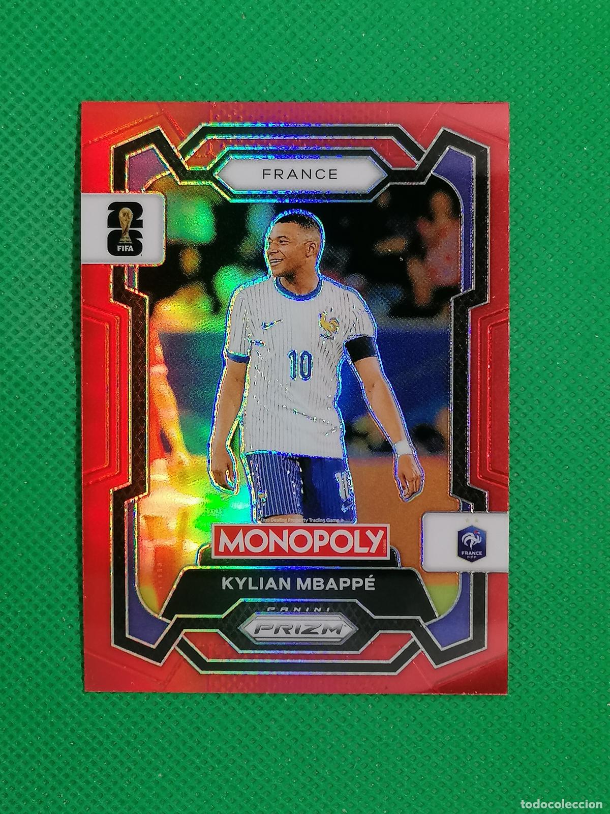 Cromos de f&uacute;tbol: 7 KYLIAN MBAPPE FRANCIA PARALELA ROJA RED ⚽ PANINI PRIZM MONOPOLY FIFA WORLD CUP 26 2026 ⚽