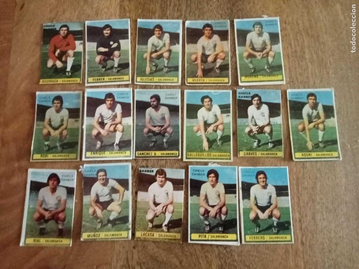 Football Stickers: LOTE DE JUGADORES DEL SALAMANCA LIGA 74-75, CHICLES SAMBER