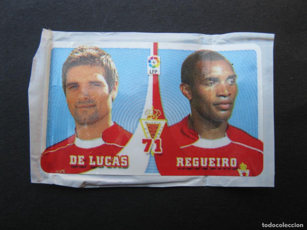 Cromos de f&uacute;tbol: DE LUCAS Y REGUEIRO (R. MURCIA) - CROMO N&ordm; 71 - &Aacute;LBUM CHICLE LIGA 2007-2008 - PANINI - 07-08.