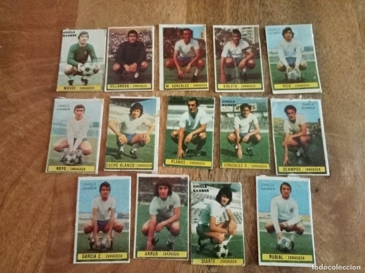 Cromos de f&uacute;tbol: LOTE DE JUGADORES DEL ZARAGOZA LIGA 74-75, CHICLES SAMBER