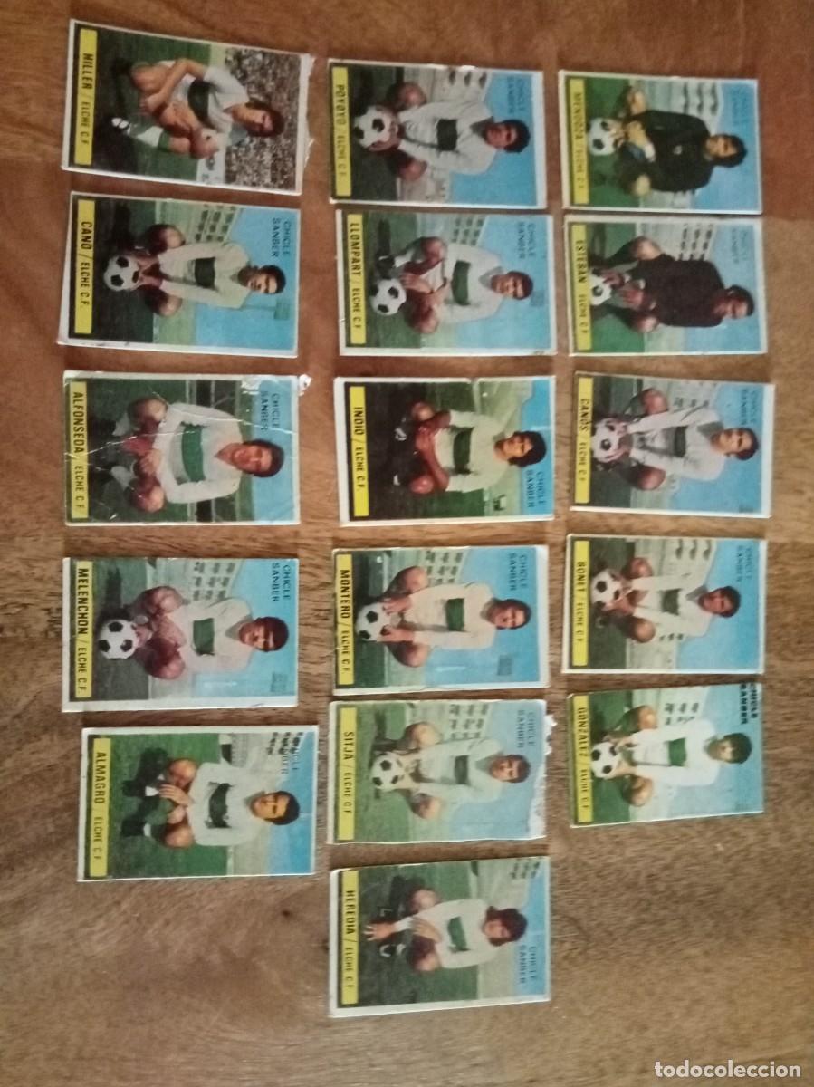 Cromos de f&uacute;tbol: LOTE DE JUGADORES DEL ELCHE LIGA 74-75, CHICLES SAMBER