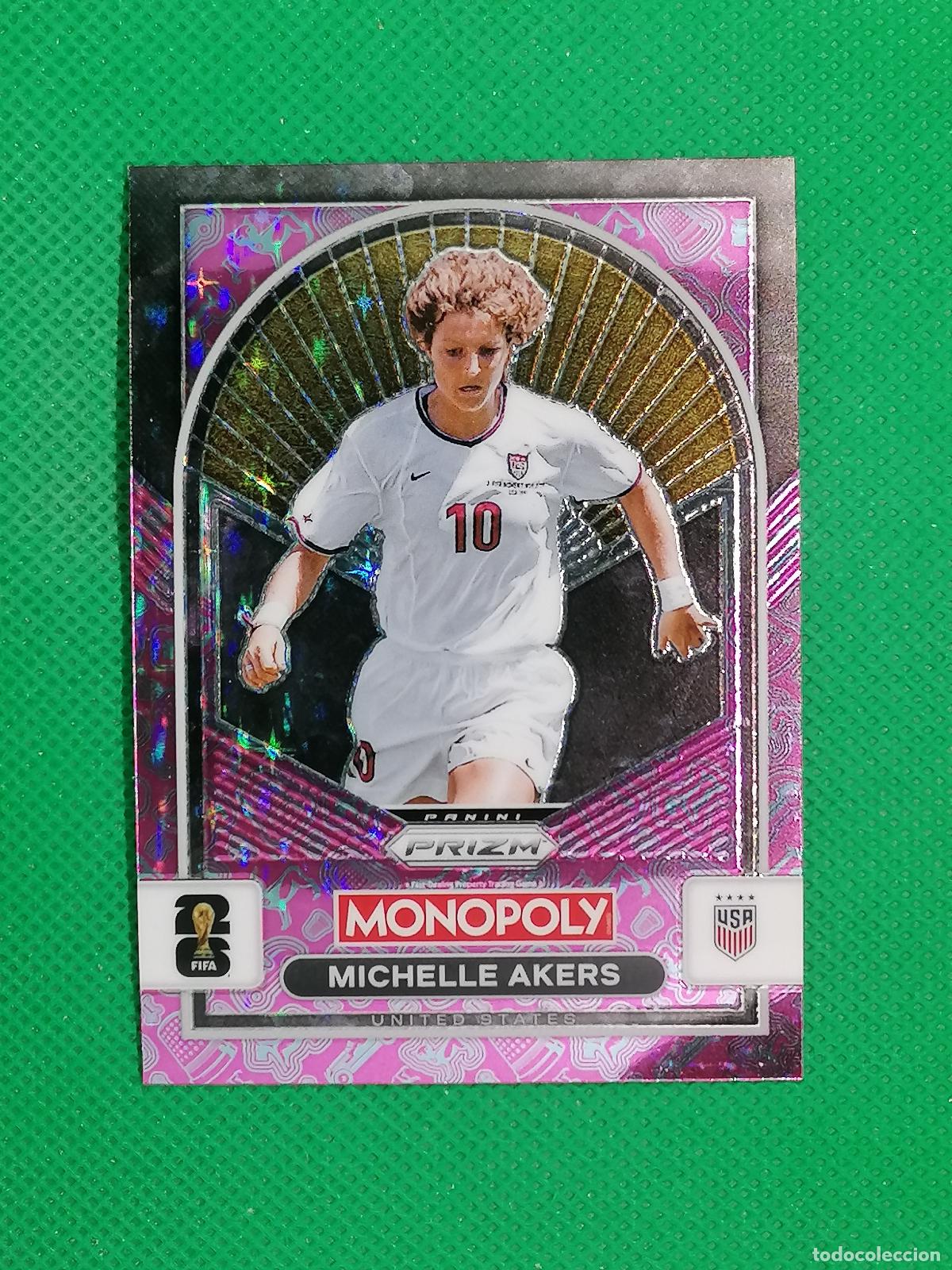 Cromos de f&uacute;tbol: 90 MICHELLE AKERS USA ROSA PINK PARALELA ⚽ PANINI PRIZM MONOPOLY FIFA WORLD CUP 26 2026 ⚽