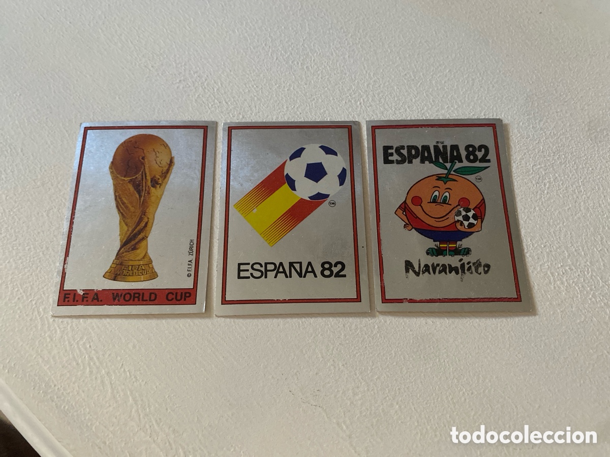 Cromos de f&uacute;tbol: Cromos panini mundial Espa&ntilde;a 82 n&uacute;meros 1-2-3 - Stickers album world cup Spain 1982