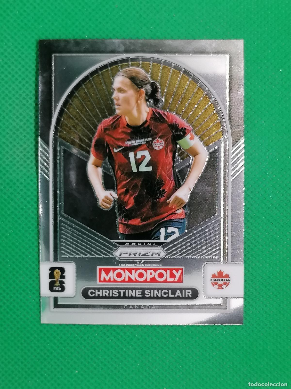 Cromos de f&uacute;tbol: 100 CHRISTINE SINCLAIR CANADA BASE WOMEN ⚽ PANINI PRIZM MONOPOLY FIFA WORLD CUP 26 2026 ⚽