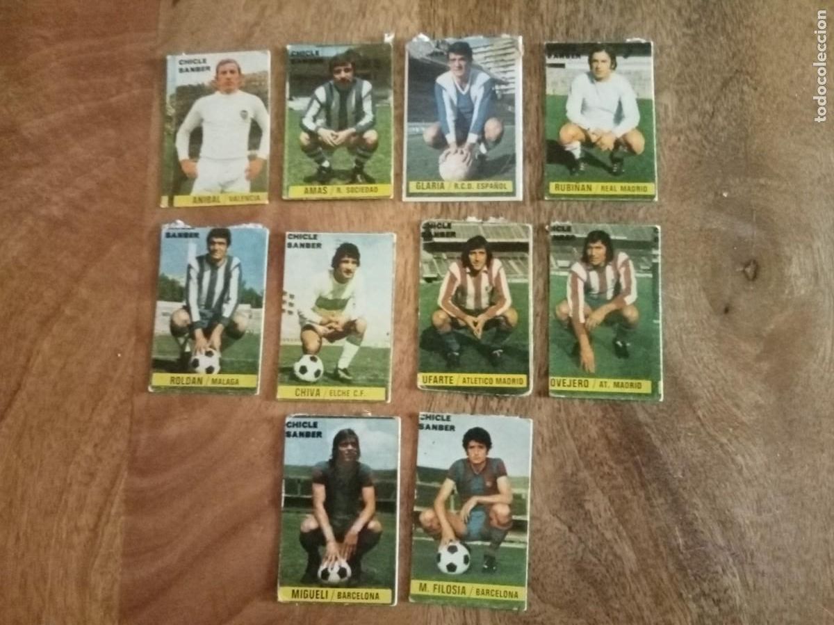 Cromos de f&uacute;tbol: LOTE DE JUGADORES DE &Uacute;LTIMOS FICHAJES LIGA 74-75, CHICLES SAMBER