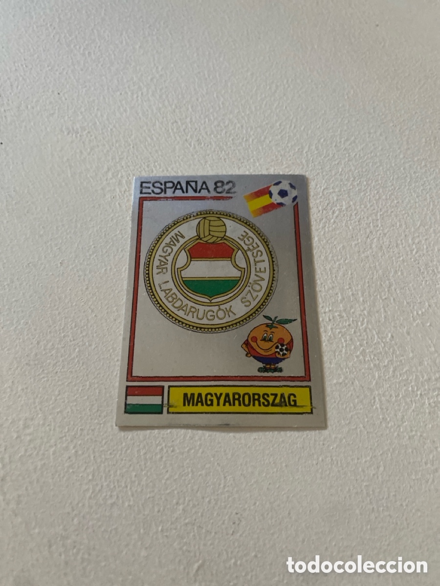 Cromos de f&uacute;tbol: Cromo panini mundial Espa&ntilde;a 82 n&uacute;mero 182 escudo Hungr&iacute;a - Sticker album world cup Spain 1982 Badge